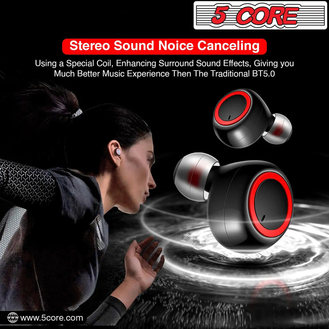 5 Core Wireless Ear Buds Mini Bluetooth Earbud Headphones