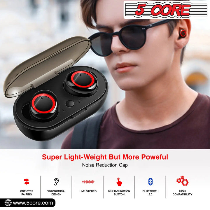 5 Core Wireless Ear Buds Mini Bluetooth Earbud Headphones