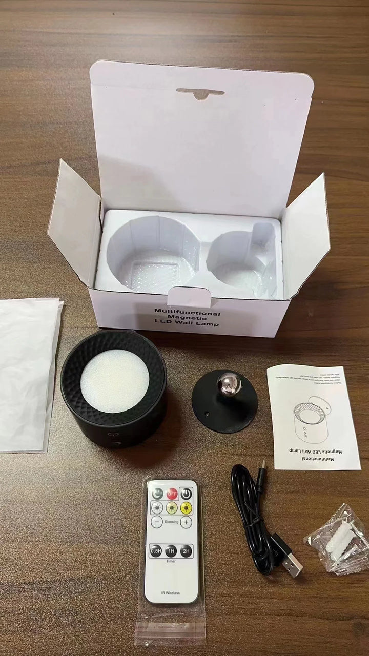 Double-Headed Magnetic Bedside Night Lamp for Eye Protection