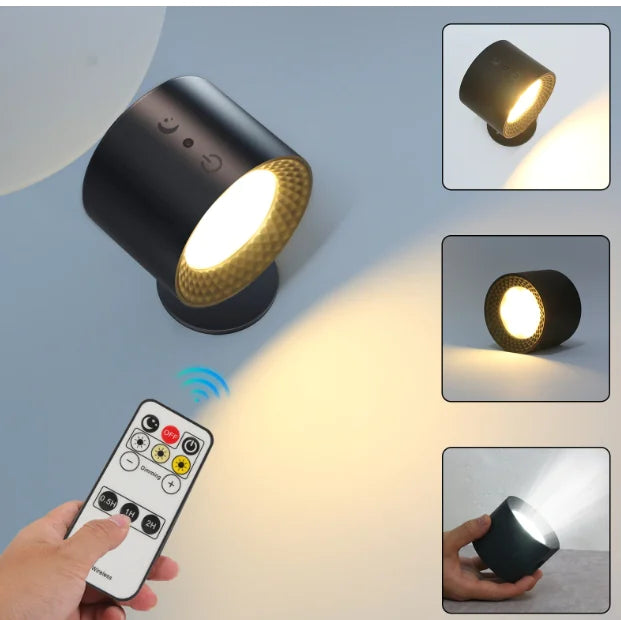 Double-Headed Magnetic Bedside Night Lamp for Eye Protection
