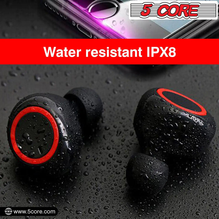 5 Core Wireless Ear Buds Mini Bluetooth Earbud Headphones