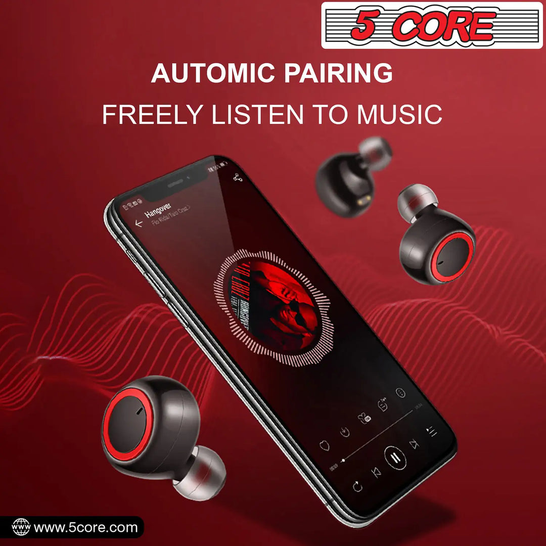 5 Core Wireless Ear Buds Mini Bluetooth Earbud Headphones